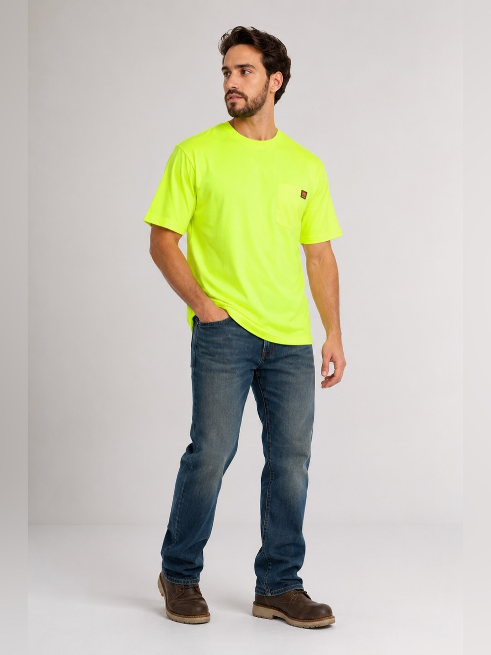 Wrangler Workwear Men's Short Sleeve Pocket T-Shirt, Size M